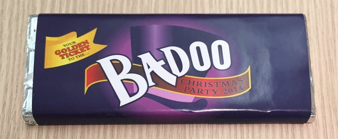 Invitación a la fiesta de Navidad de Badoo