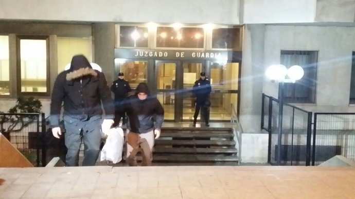 Hinchas implicados en la reyerta del Calderón