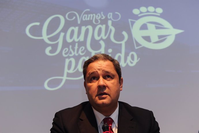 El candidato a la presidencia del Deportivo de la Coruña Tino Fernández 