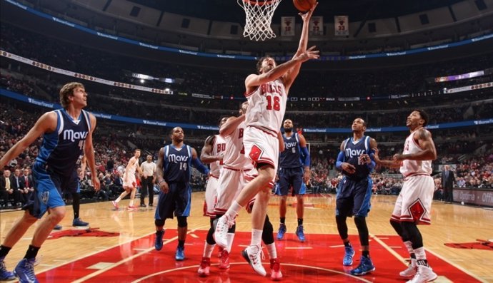 Pau Gasol en el Chicago Bulls - Dallas Mavericks