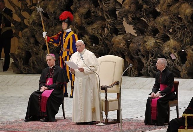 El Papa Francisco en la audiencia de los miércoles en Roma