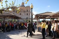 Estudiantes de la UCAM y alumnos del programa Capacitas 'rapean' con motivo del Día de las personas con Discapacidad