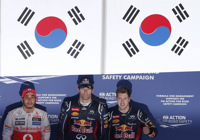 Webber Vettel Hamilton GP Corea