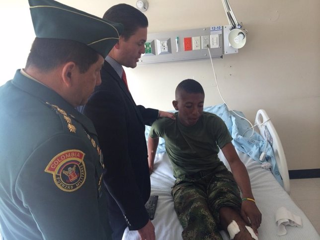 Uno de los soldados liberados por las FARC tiene una herida