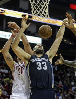Marc Gasol en Memphis Grizzlies - Houston Rockets