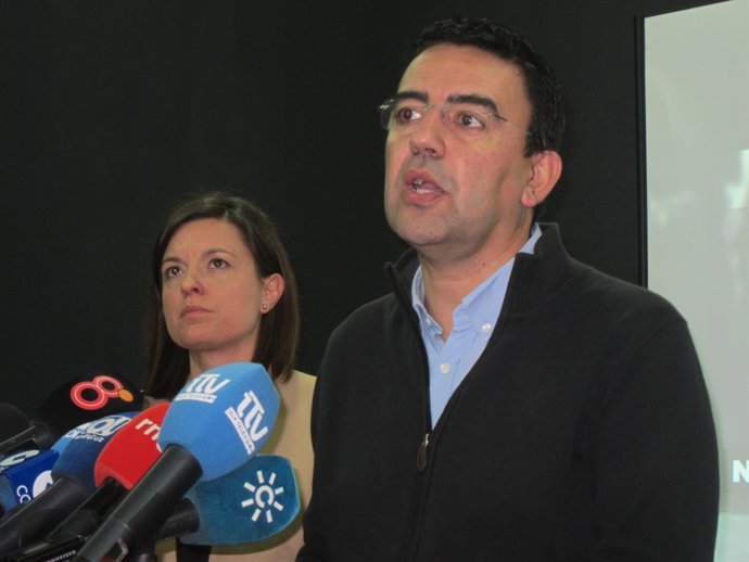 Mario Jiménez en rueda de prensa este jueves en San Fernando