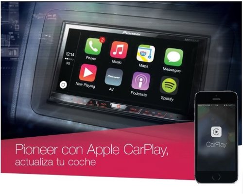 Pantalla Pioneer con CarPlay