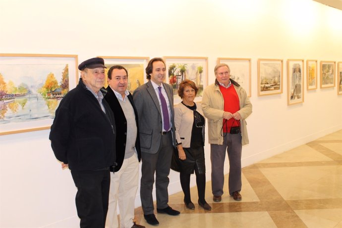 Inauguración de la muestra de la Agrupación de Acuarelistas de Andalucía