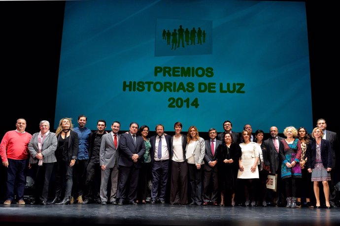 Susana Díaz, en la entrega de los Premios Historias de Luz 2014