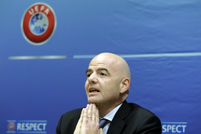 El secretario general de la UEFA Gianni Infantino