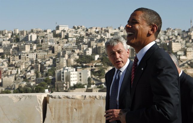 Obama y Chuck Hagel, su posible secretario de Defensa 