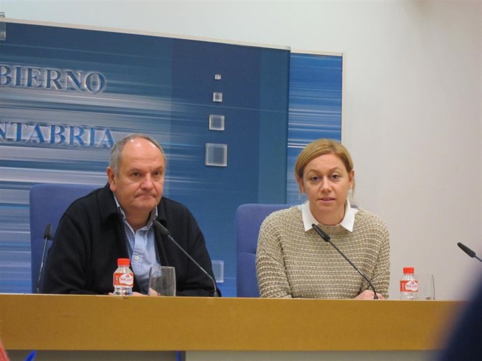 Javier Fernández y Cristina Mazas, consejeros del Gobierno cátnabro 