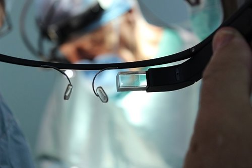 Operación con google glass