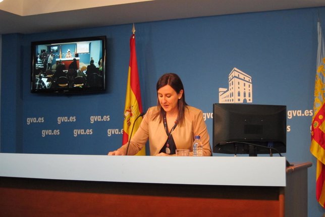 María José Català en rueda de prensa tras el pleno del Consell