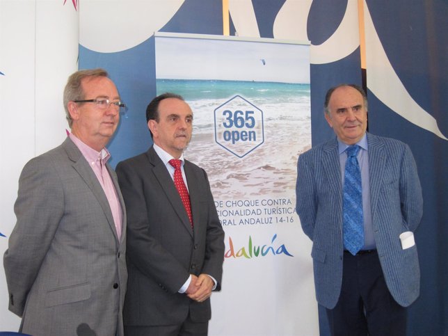 Gonzalo Fuentes, Rafael Rodríguez y Miguel Sánchez en Turismo Andaluz