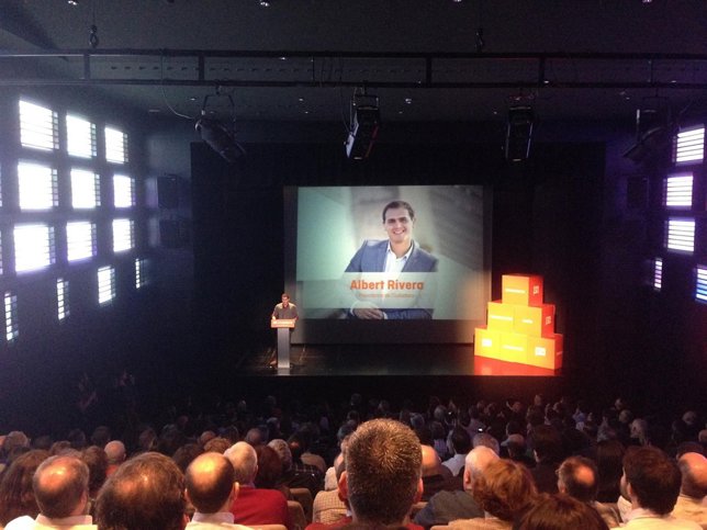 Albert Rivera (C's), en un acto en Barcelona