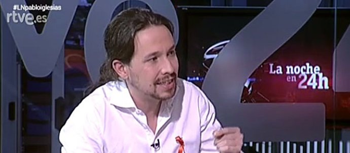 Pablo Iglesias en la noche en 24 horas 