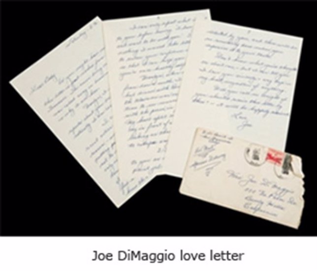 Cartas a Marilyn Monroe subastadas 