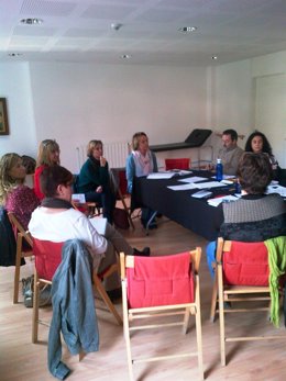 Reunión en Valldemossa con las trabajadoras de la mancomunidad de Tramuntana