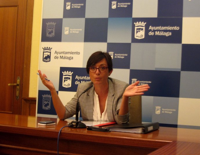 La portavoz del PSOE en el Ayuntamiento Málaga, María Gámez