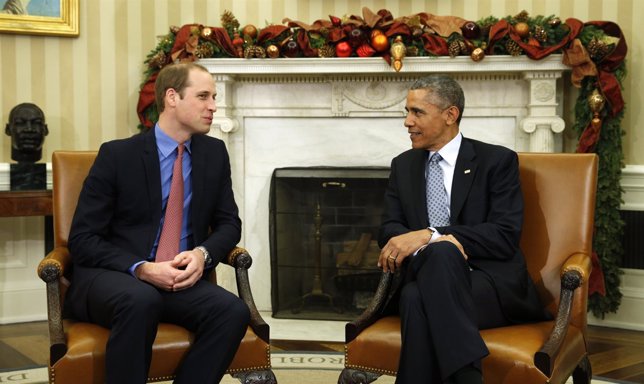 Obama recibe al príncipe Guillermo en la Casa Blanca
