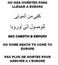 Concentración por la desaparición de los inmigrantes de la patera de Cabo de Gata