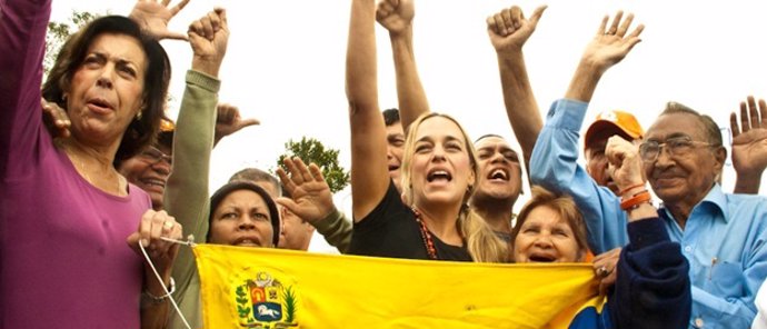 Manifestación de apoyo a Leopoldo López en Ramo Verde