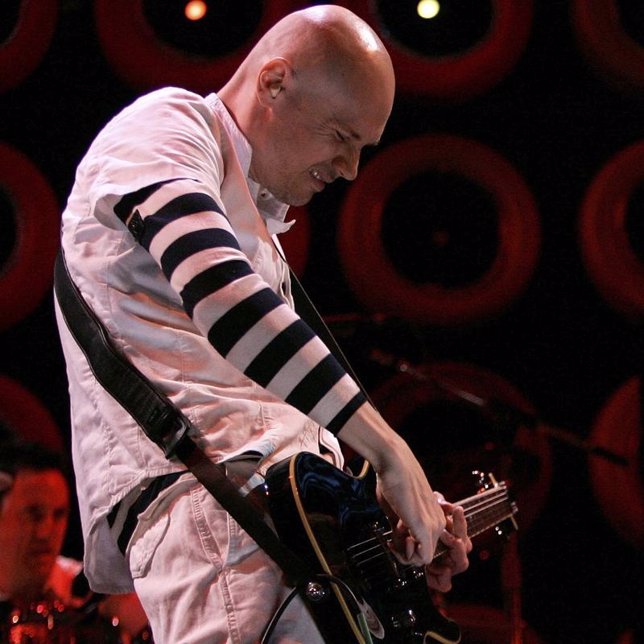 Billy Corgan y Jimmy Chamberlin de los Smashing Pumpkins