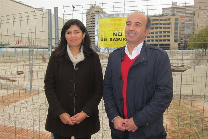 López y Garríes en el yacimiento de San Esteban