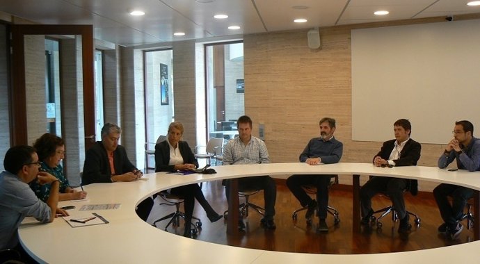 Un momento de la reunión 