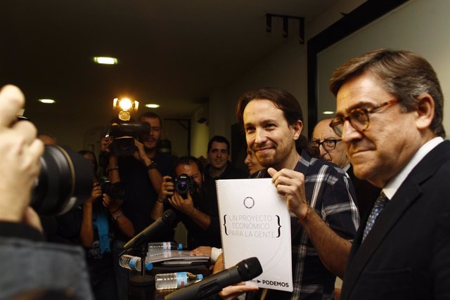 Pablo Iglesias presenta documento económico de Podemos