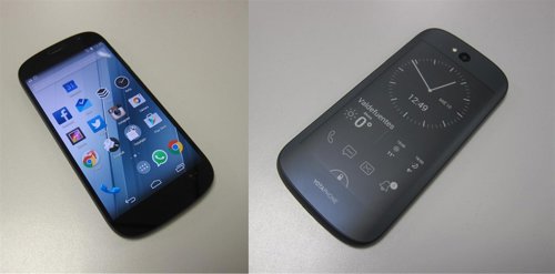Smartphone con pantalla LCD de color y tinta electrónica Yotaphone 2