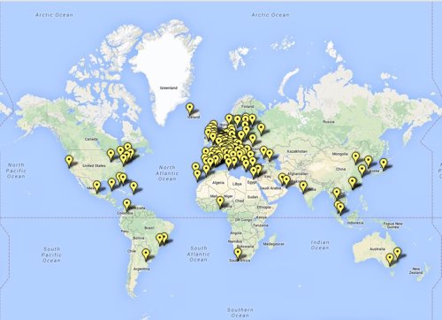 Mapa hoteles más baratos y caros del mundo