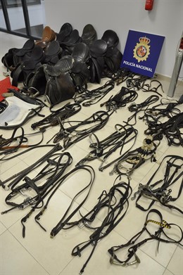 Efectos intervenidos a los presuntos responsables del robo