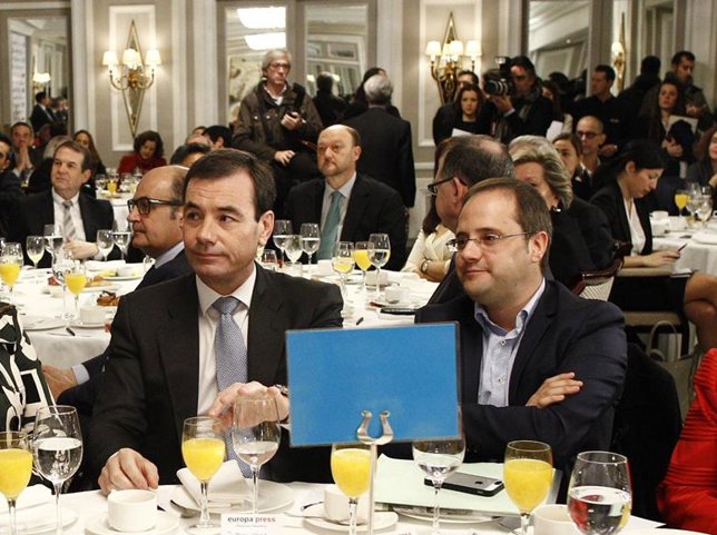 Tomás Gómez, César Luena y Soledad Becerril 