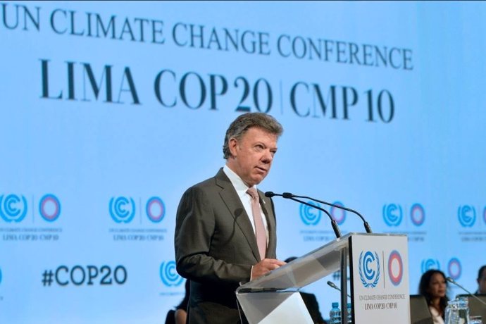 Santos interviene en la Cumbre del Clima en Lima