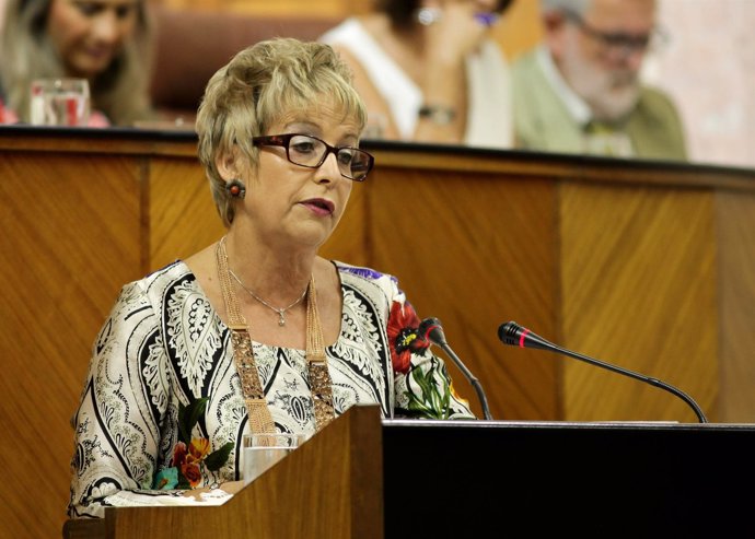 Elena Víboras en el Pleno del Parlamento andaluz
