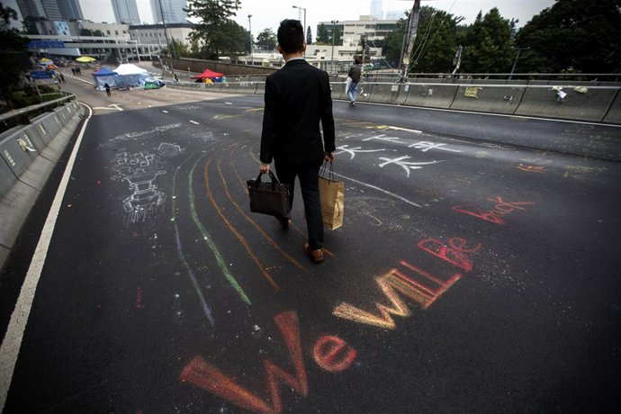 Desalojan las manifestaciones en Hong kong