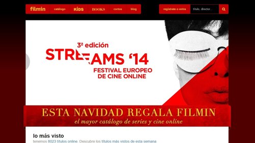 Portal de alquiler y películas online Filmin