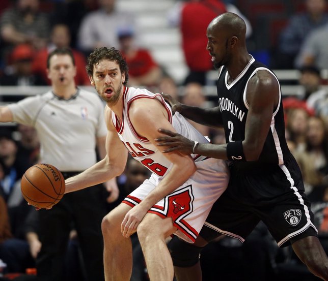 Pau Gasol y Kevin Garnett en el Brooklyn Nets - Chicago Bulls