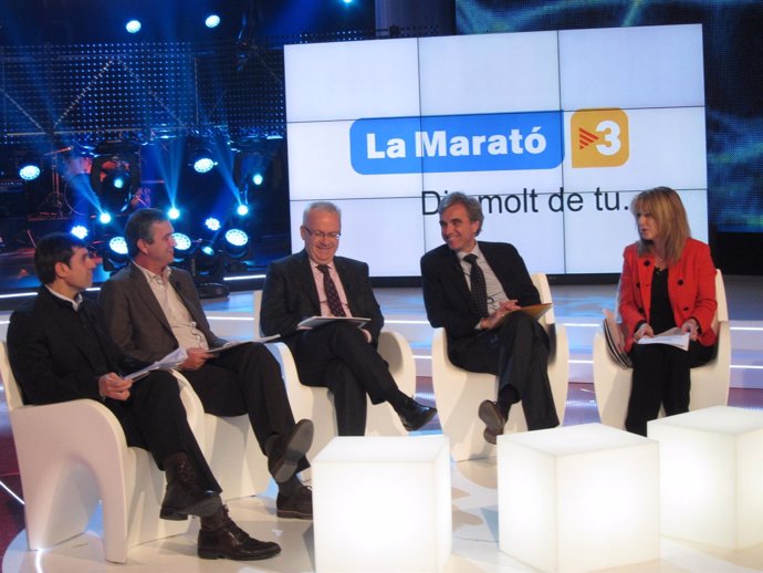 Bernabé, Sallent, Duart, Riera y Cóppulo han presentado 'La Marató' de TV3 