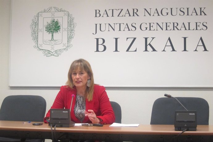 La portavoz del PP en Juntas de Bizkaia, Esther Martínez