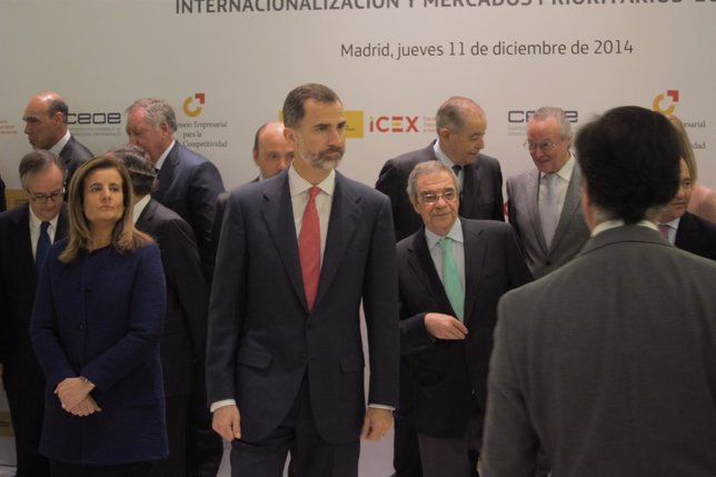 El Rey Felipe VI, Fátima Báñez, César Alierta