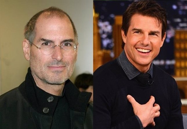 Steve Jobs y Tom Cruise