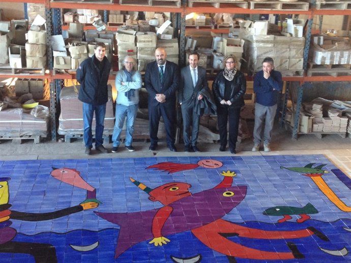 Martínez y el mural de Cala Ratjada