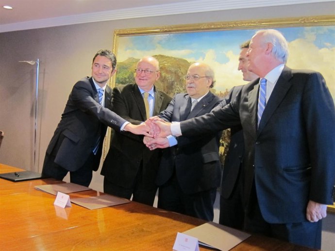 D.Calvet, J.Vilajoana, A.Mas-Colell, M.Armenter y L.Rullán