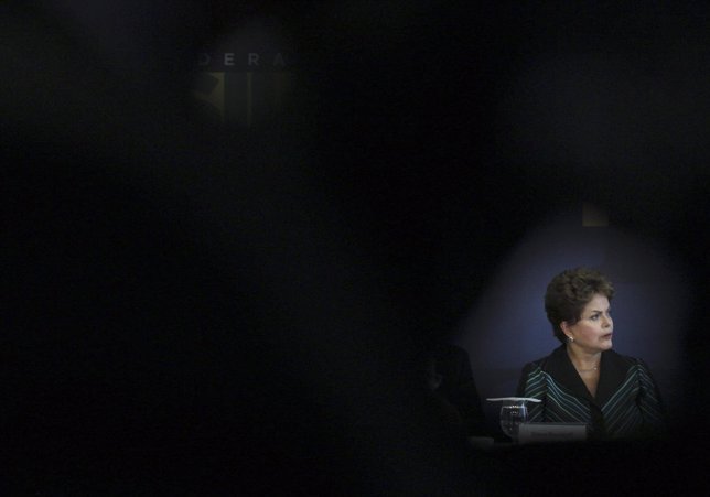 Dilma Rousseff durante la presentación del informe de la Comisión de la Verdad. 