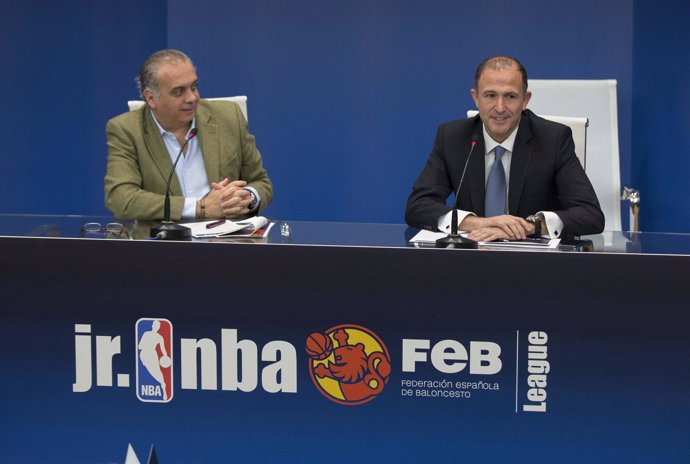 José Luis Sáez y Chus Bueno presentan la JR NBA FEB LEAGUE