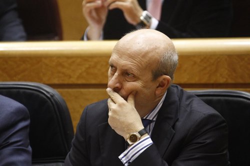 El ministro José Ignacio Wert en el Senado
