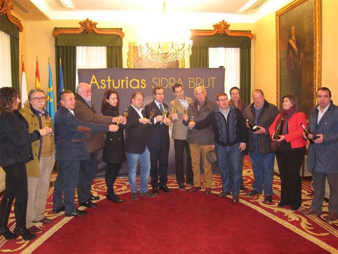 Acto de presentación de 'Sidra Brut'. 